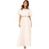 Petal & Pup Women’s Merletto Cut Out Maxi Dress(White)