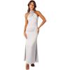 Petal & Pup Women’s Mila Halterneck Maxi Dress(Steel)