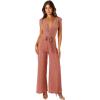 Petal & Pup Womens Nora Wide Leg Jumpsuit(Dusty Rose)