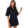 Petal & Pup Women’s Rev Mini Dress(Dark Denim)