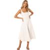 Petal & Pup Womens UNA Midi Dress(White)