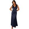 Petal & Pup Womens Xavier Bow Shoulder Maxi Dress(Navy)