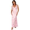 Petal & Pup Womens Xavier Bow Shoulder Maxi Dress(Pink Floral)