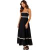Petal & Pup Women’s Yana Maxi Dress(Black Cream)