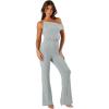 Petal & Pup womens Heather One Shoulder Jumpsuit(Sage)