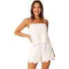 Petal & Pup womens Violet Short Set(White)
