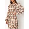 Petal & Pup Women’s Pierre Long Sleeve Lace Maxi Dress(Mocha)
