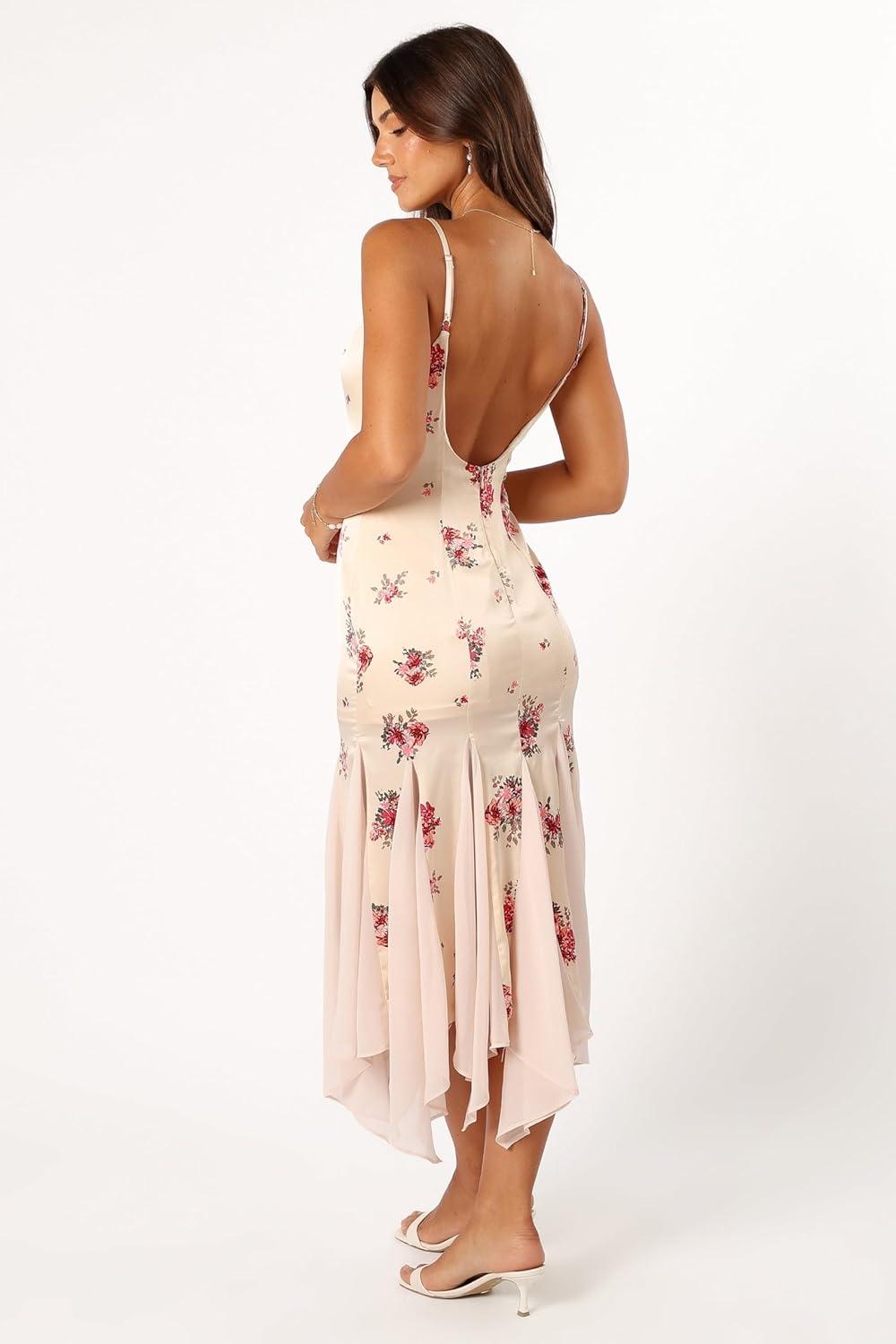 imagePetal ampamp Pup Womens Cinta Midi DressCream Floral