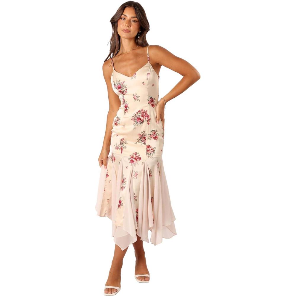 imagePetal ampamp Pup Womens Cinta Midi DressCream Floral