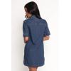 Petal & Pup Women’s Fleming Shirt Mini Dress-Denim(Denim)