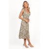Petal & Pup Womens Laurel Dress(Olive Floral)